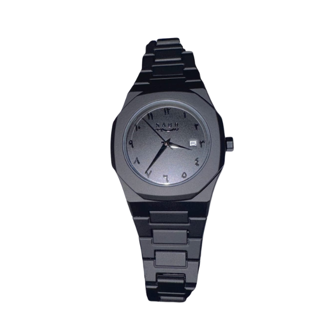 Aura Marble Pattern Stylish Analog Wrist Watch – White & Black Design